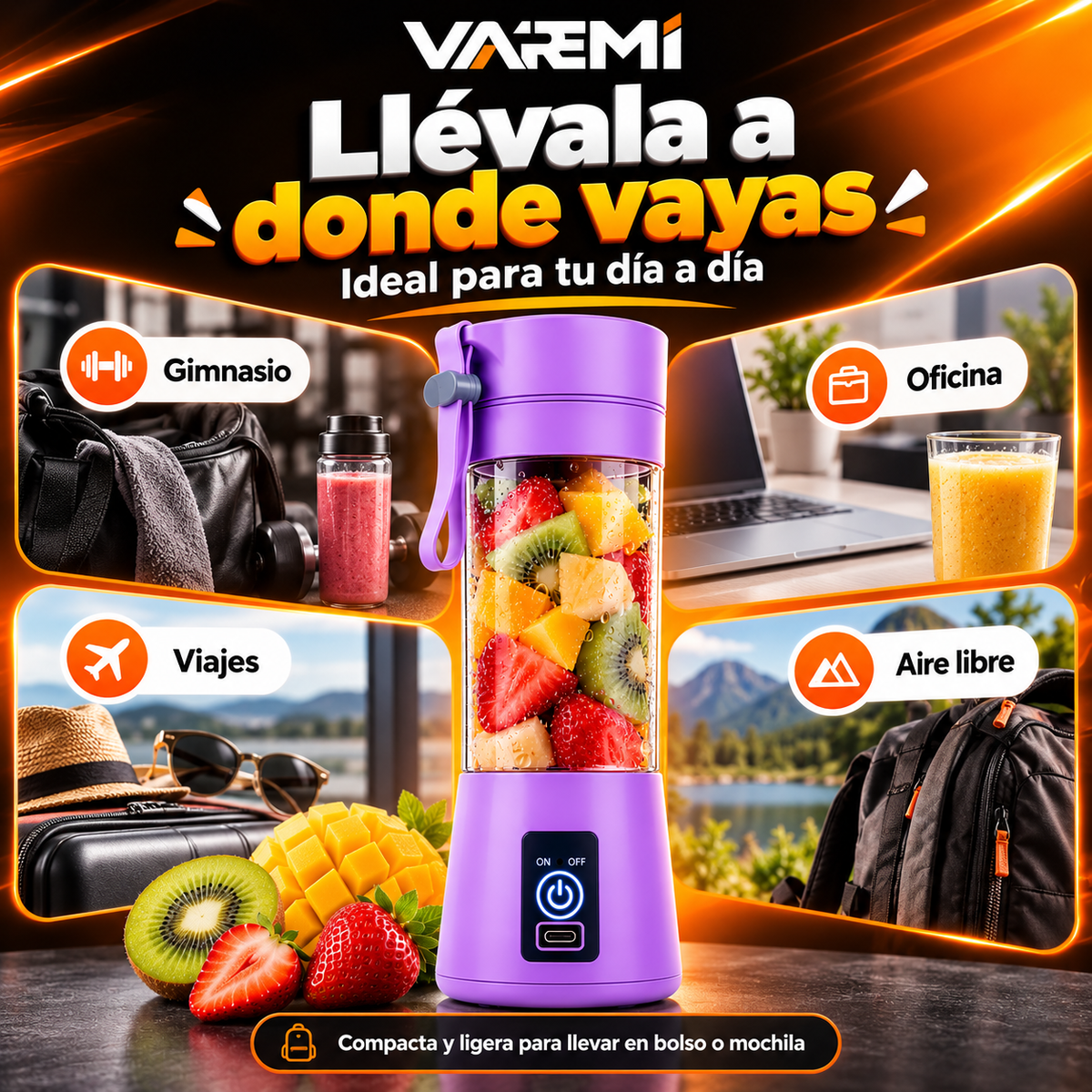 liquidificador elétrico portátil Max